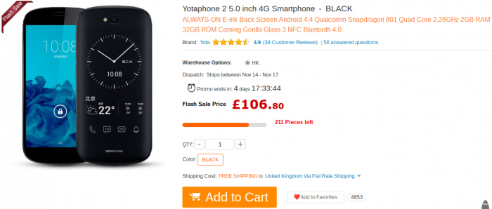 Festive Feature #4 – YotaPhone 2 now really quite cheap