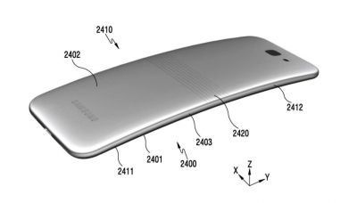 Samsung grab a patent for a flip phone ... sort of 