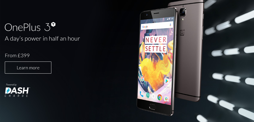 OnePlus 3T now available in the UK and Europe 