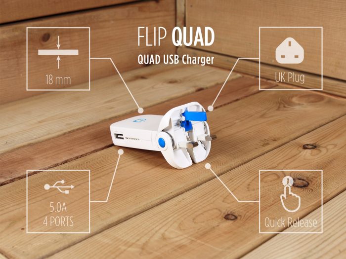 Flippin amazing   A USB equipped UK plug plus a built in power bank.