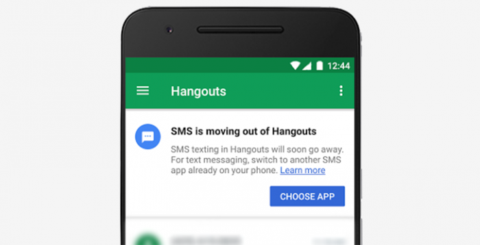 SMS integration to be removed from Google Hangouts.