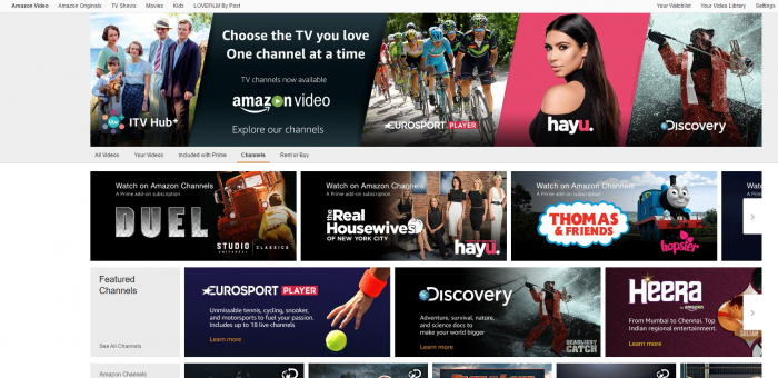 Amazon TV Channels service launches in the UK