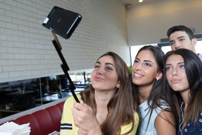 Selfie stick? Phone cover? Combined? Boom!