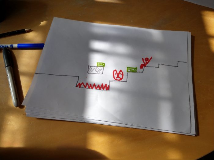 Design your own smartphone game on paper, then play!