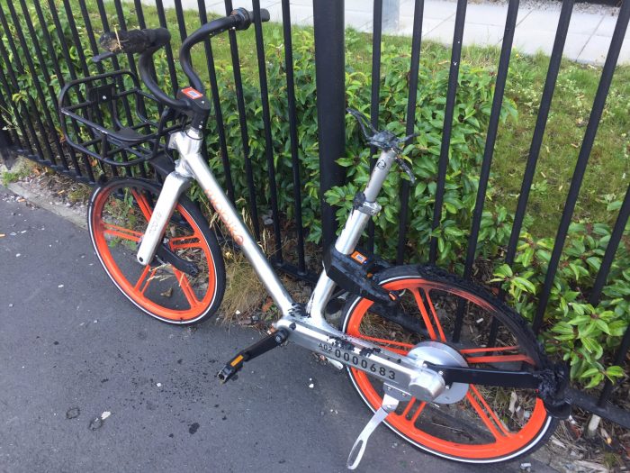 Menace for Mobike in Manchester