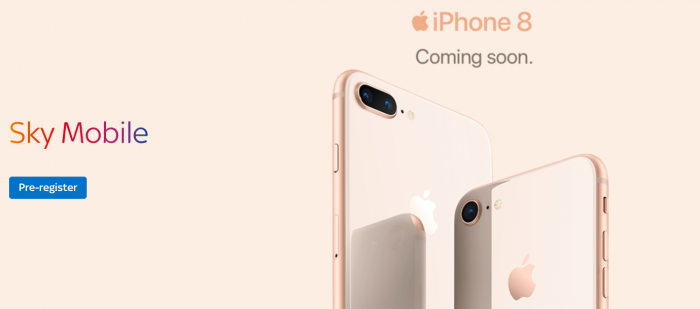 iPhone 8 and iPhone 8 Plus pricing announced by Sky Mobile