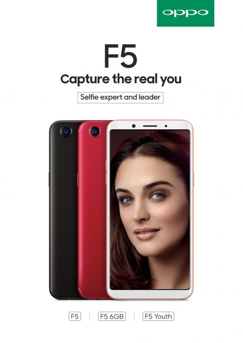 OPPO Launches the F5, complete with Expert Selfie AI