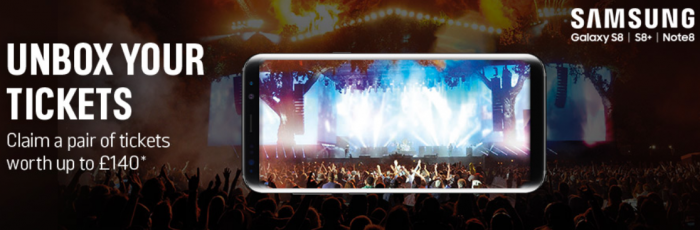 Buy a Samsung, get yourself some free Festival Tickets!