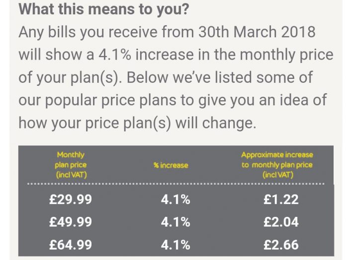 EE to increase prices for many customers