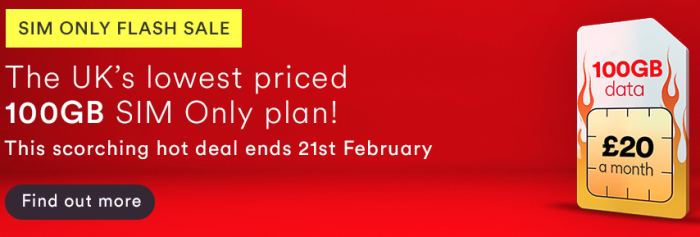 Virgin Media offering a simply massive SIM only deal