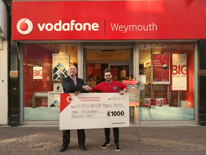 Vodafone help young people with £1000 donation