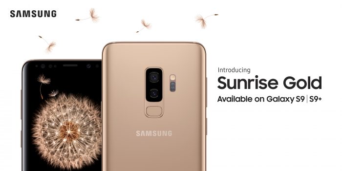 Samsung Galaxy S9 and S9+ now in Gold!!