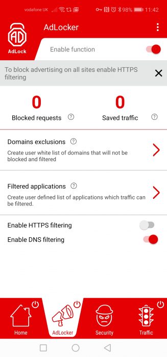 Block ads from sites and apps too. AdLock.
