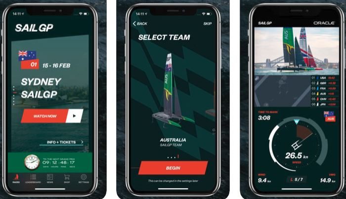 Watch the Formula 1 of sailing on your iPhone