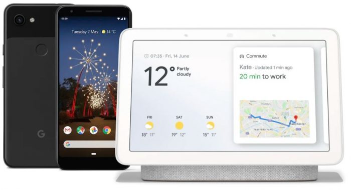 Pixel 3a available at EE with free Google Home Hub