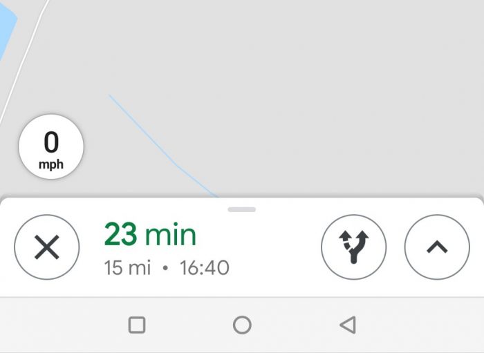 Google Maps   Now with a speedometer