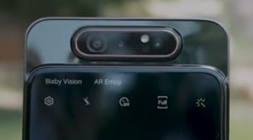 Samsung Galaxy A80   Rotate and rise camera in action
